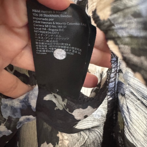 H and M Women’s M Long Chiffon Dress Gothic Fairycore Dark Party Wedding Boho - Picture 11 of 11